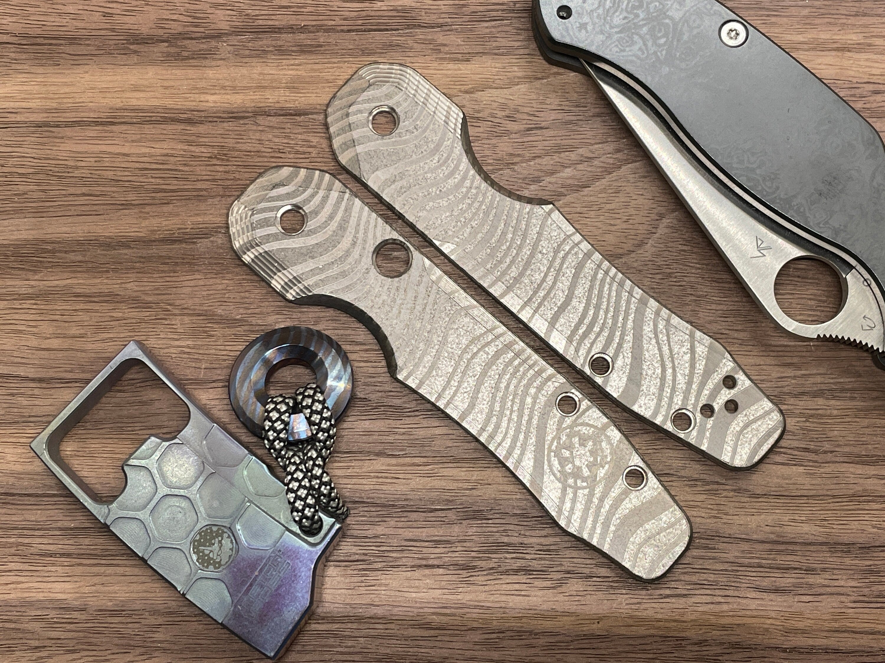 Brass FRAG CNC milled SMOCK Knife Scales Spyderco Smock scales Folding Knife scales Pocket knife newest Edc gear MetonBoss Every Day Carry Birthday