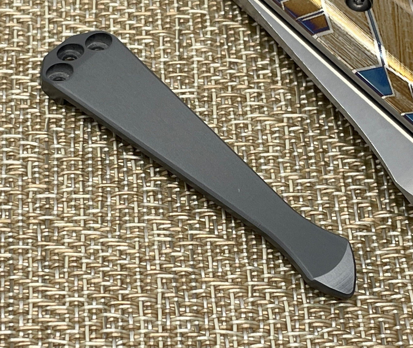 TOPO engraved Black Zirconium Scales for Benchmade GRIPTILIAN 551 & 550