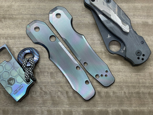 Oil Slick Zirconium Scales for Spyderco SMOCK