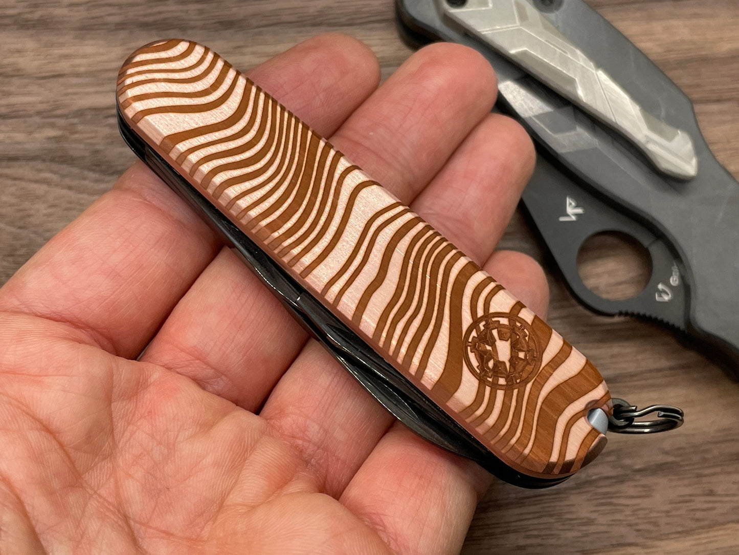 BESKAR Mandalorian 91mm Copper Scales for Swiss Army SAK 91mm