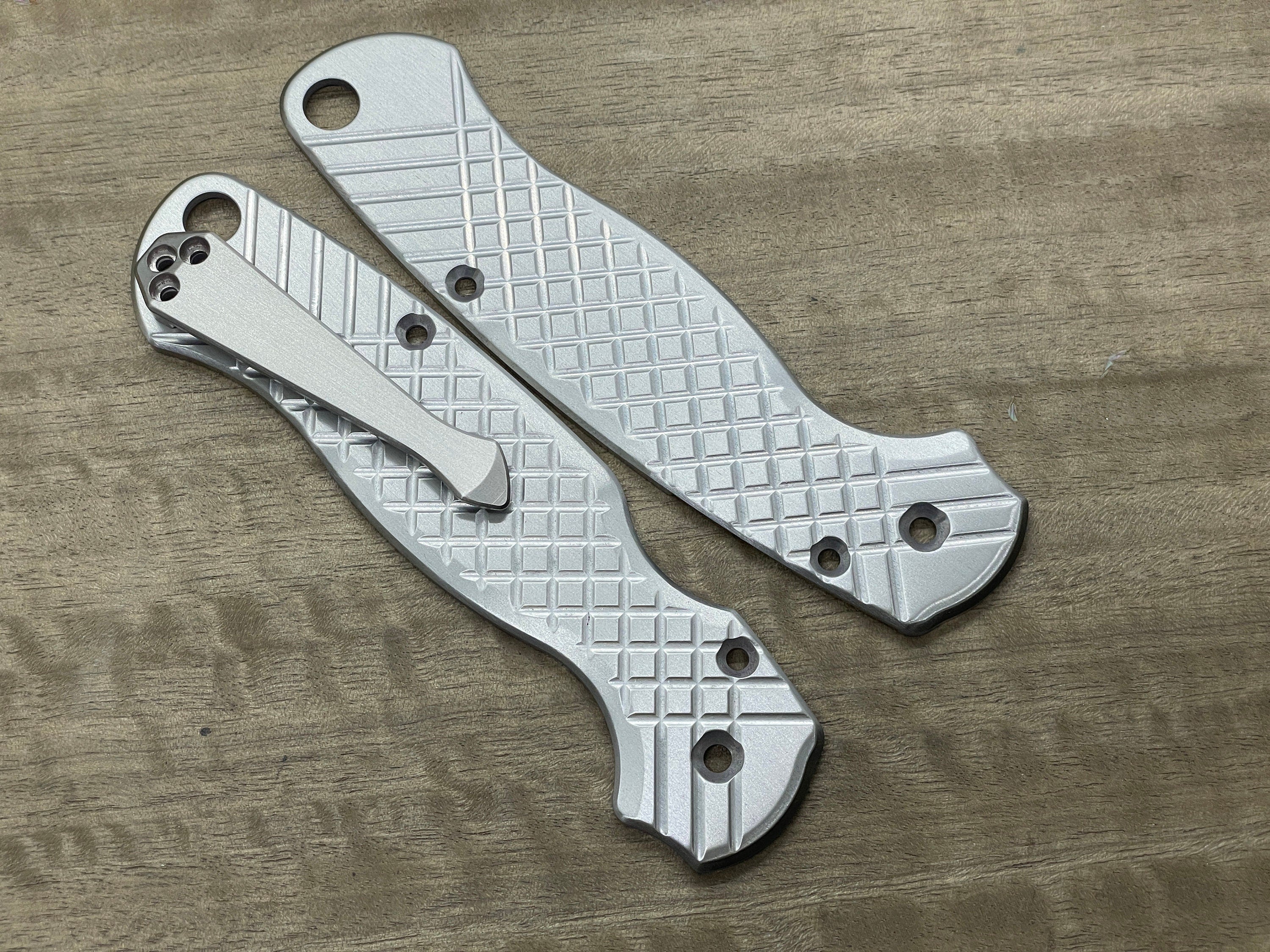 Redesigned FRAG milled Titanium scales for Spyderco Paramilitary 2