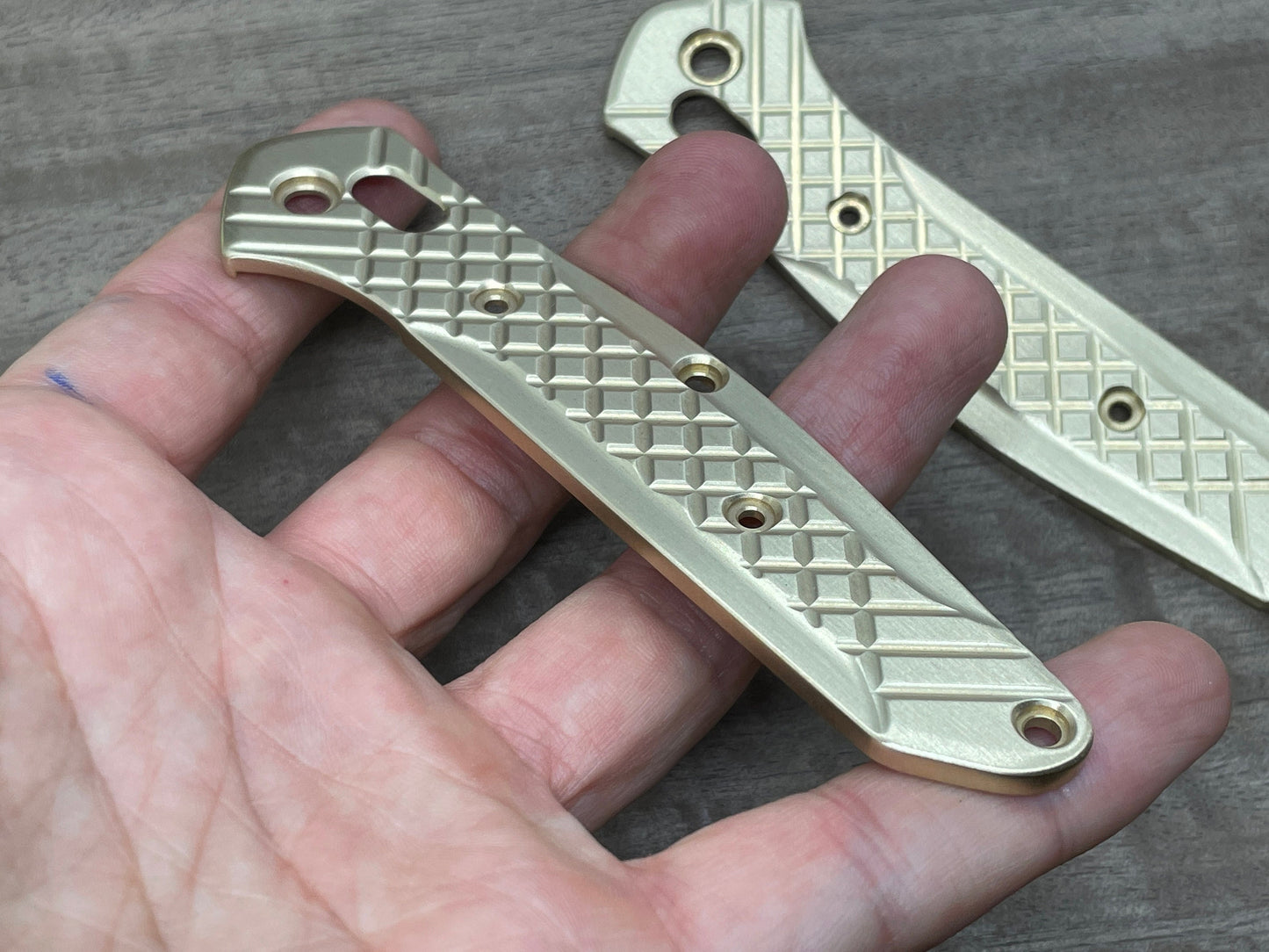 FRAG Cnc milled Brass Scales for Benchmade 940 Osborne