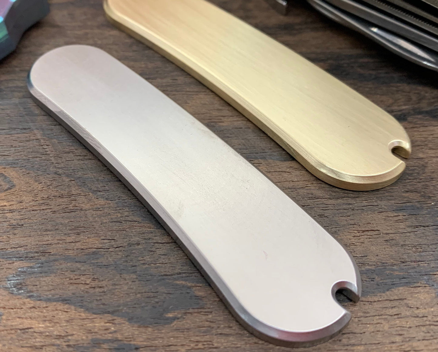 85mm Scales for Swiss Army SAK Brushed TITANIUM