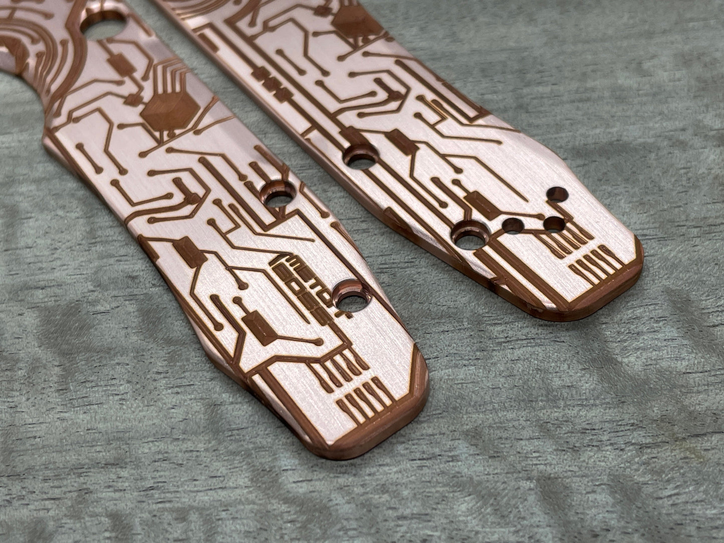 CIRCUIT BOARD Copper Scales for Spyderco SMOCK