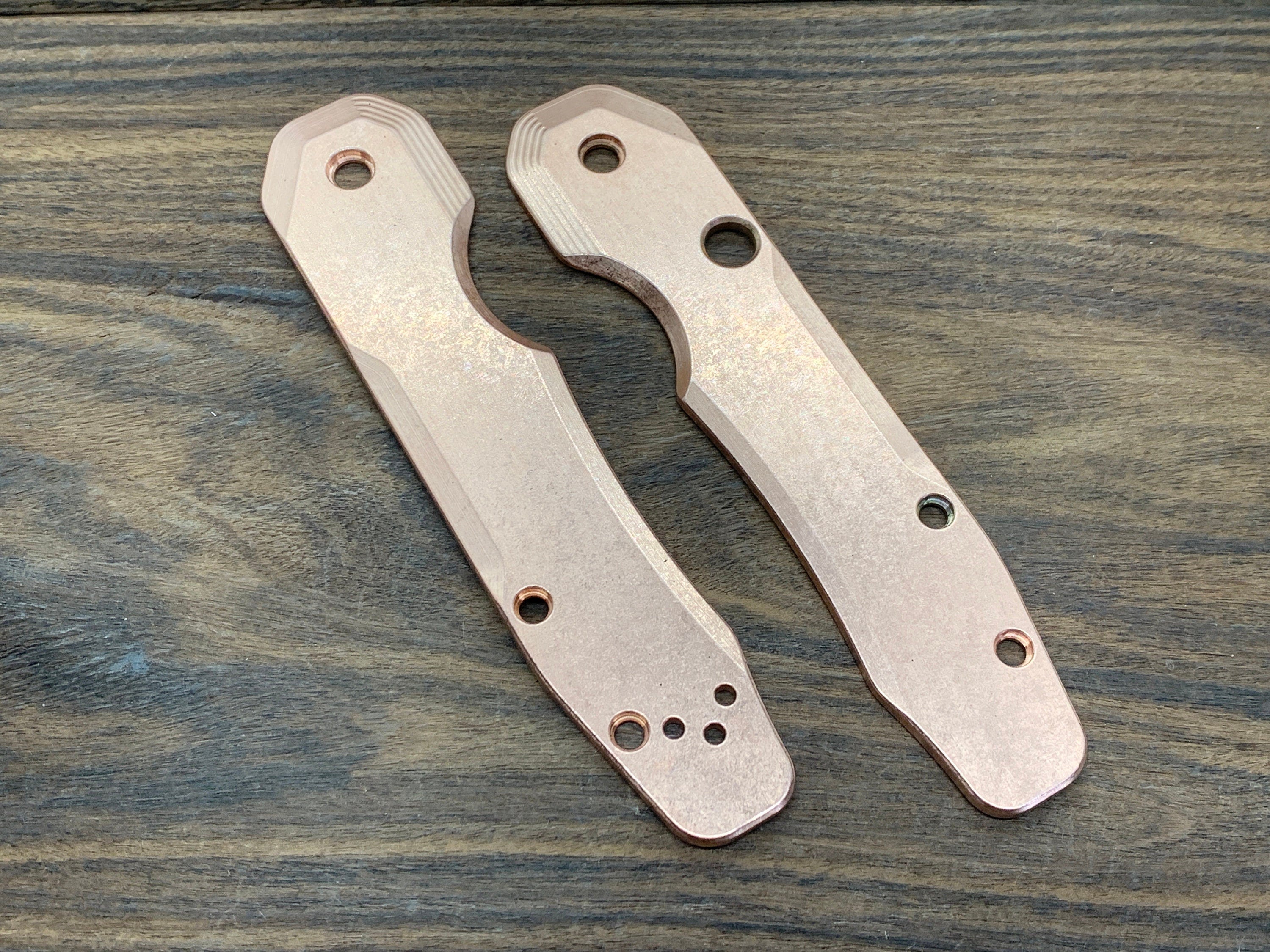 STONE Washed Copper Scales for Spyderco SMOCK