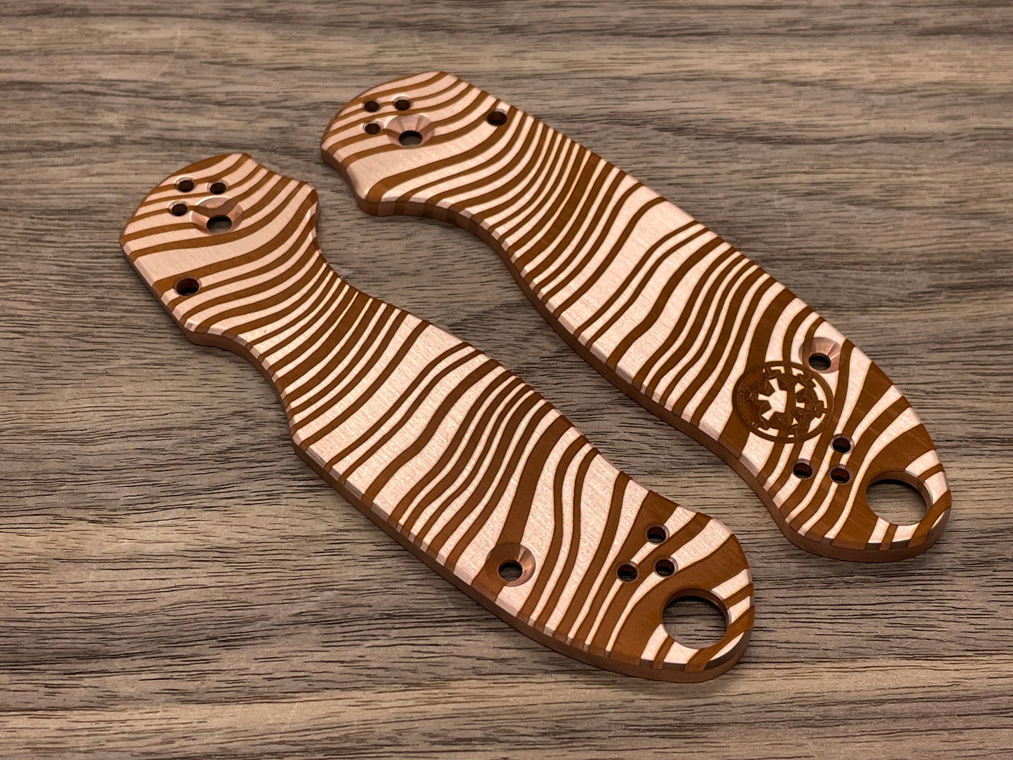 BESKAR Mandalorian Copper Scales for Spyderco Para 3