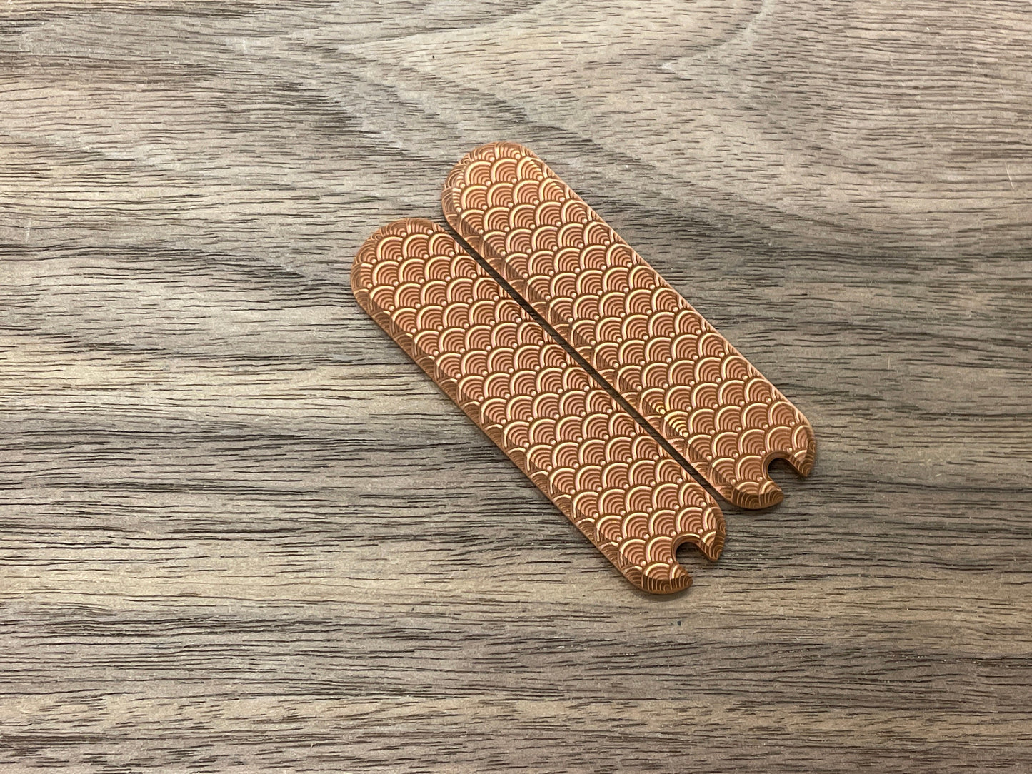 SEIGAIHA 58mm Copper Scales for Swiss Army SAK