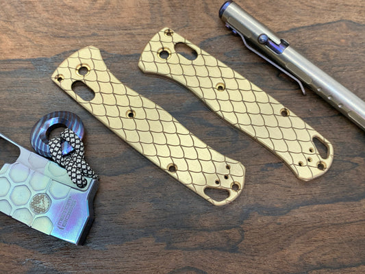 DRAGONSKIN Brass Scales for Benchmade Bugout 535