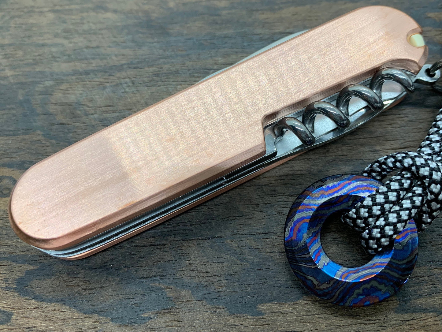 91mm Scales for Swiss Army SAK Brushed Copper Simple 91mm