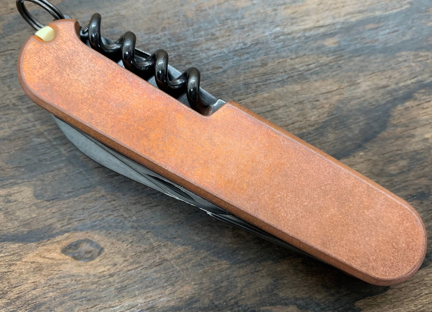 91mm Tumbled Copper Scales for Swiss Army SAK