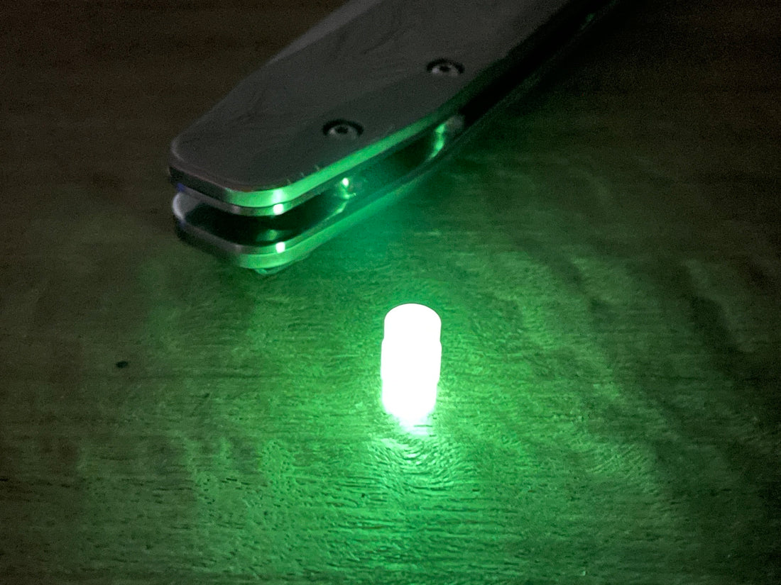 TurboGlow lanyard hole stopper for Spyderco SMOCK