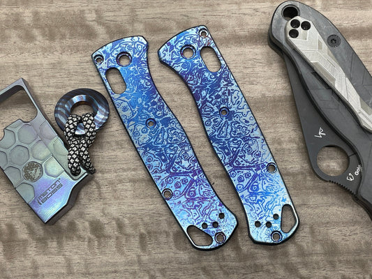 Blue ALIEN Titanium Scales for Benchmade Bugout 535
