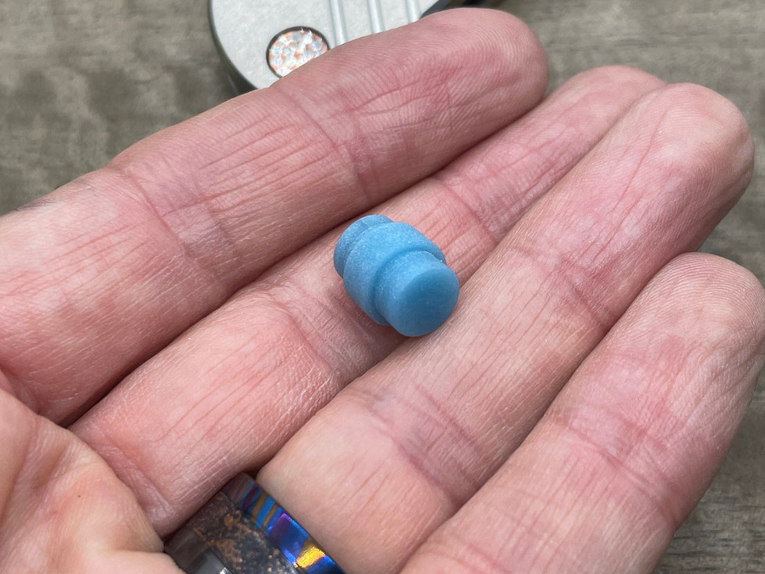 TurboGlow lanyard hole stopper for PM2 & Para 3 Paramilitary 2 Spyderco