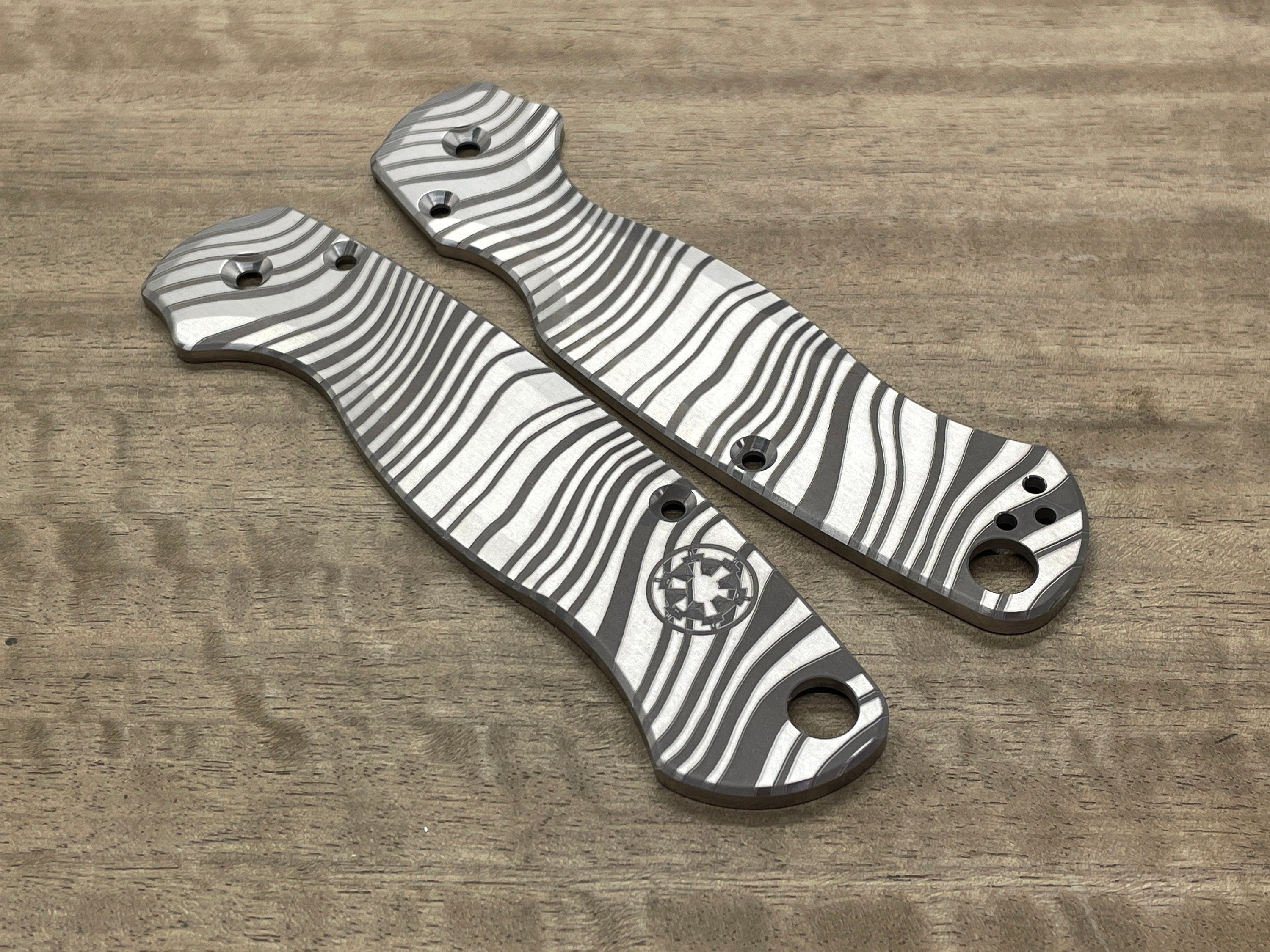 BESKAR Mandalorian Titanium scales for Spyderco Paramilitary 2 PM2