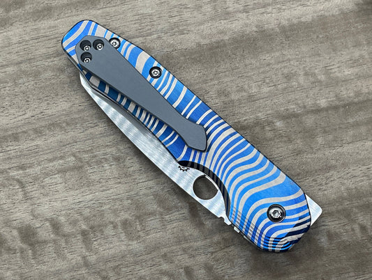 Flamed BESKAR Mandalorian Titanium Scales for Spyderco SMOCK