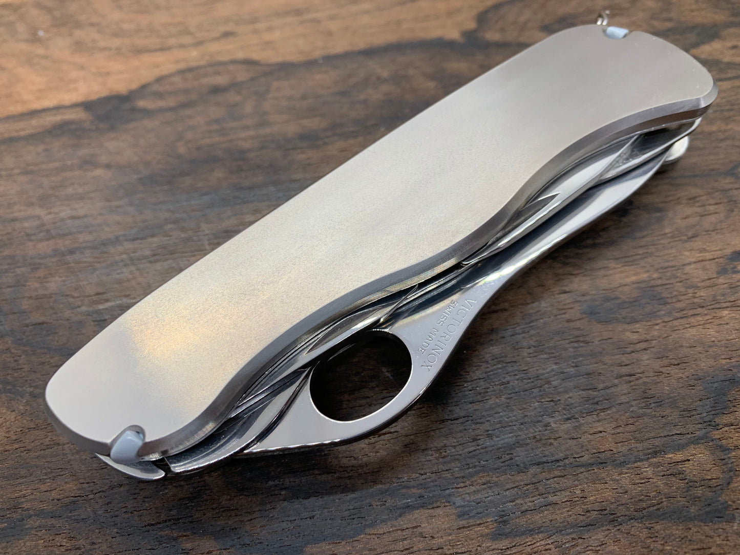 111mm brushed Titanium Scales for Swiss Army SAK