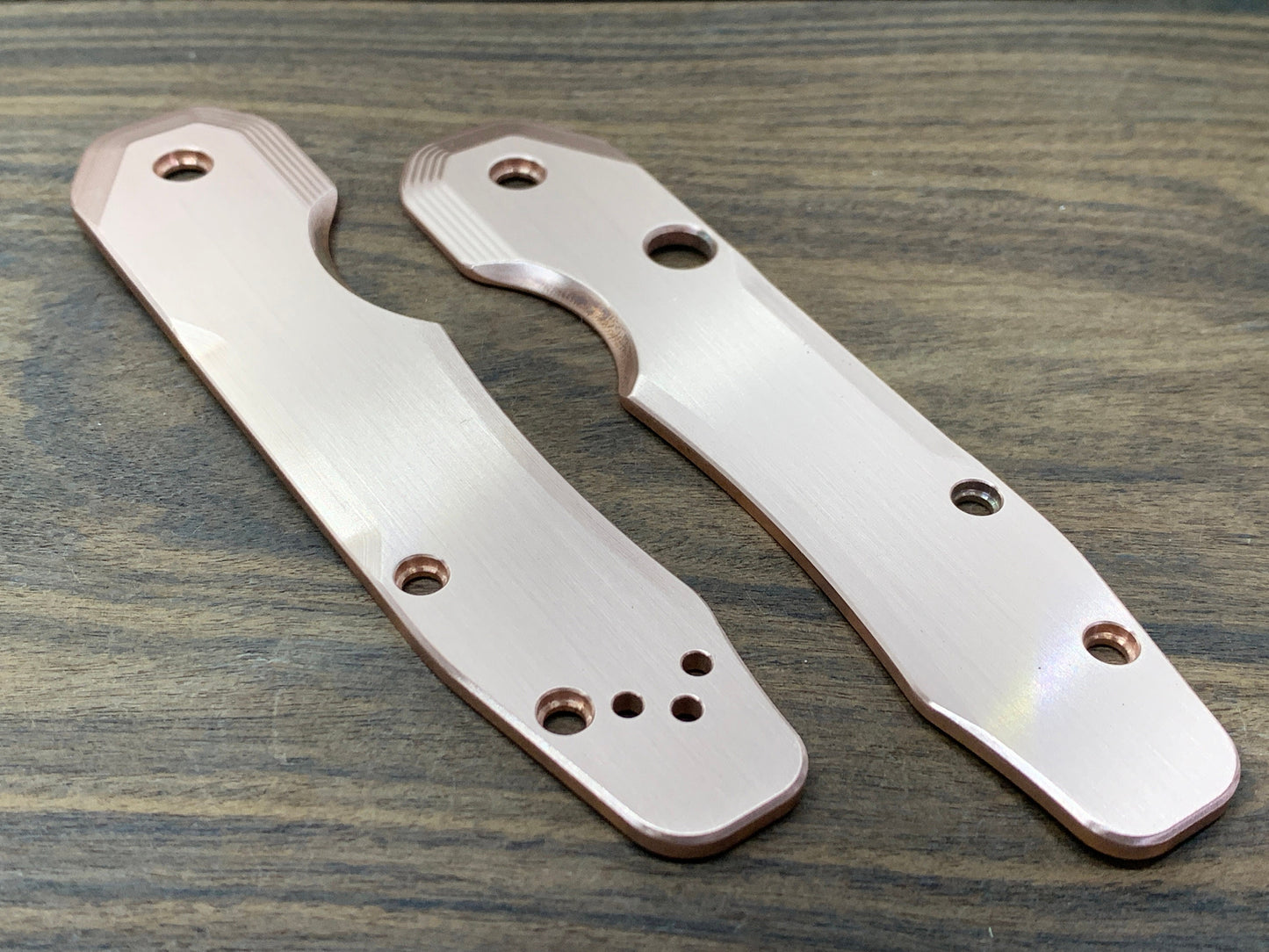 BRUSHED Copper Scales for Spyderco SMOCK