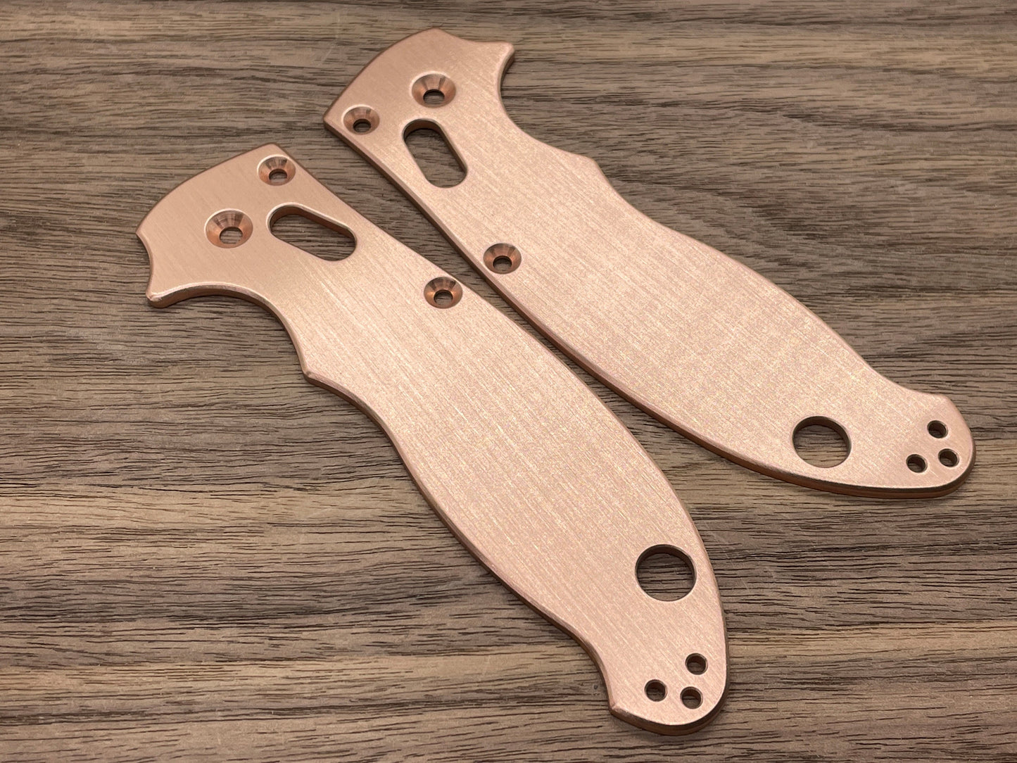 BRUSHED Copper scales for Spyderco MANIX 2