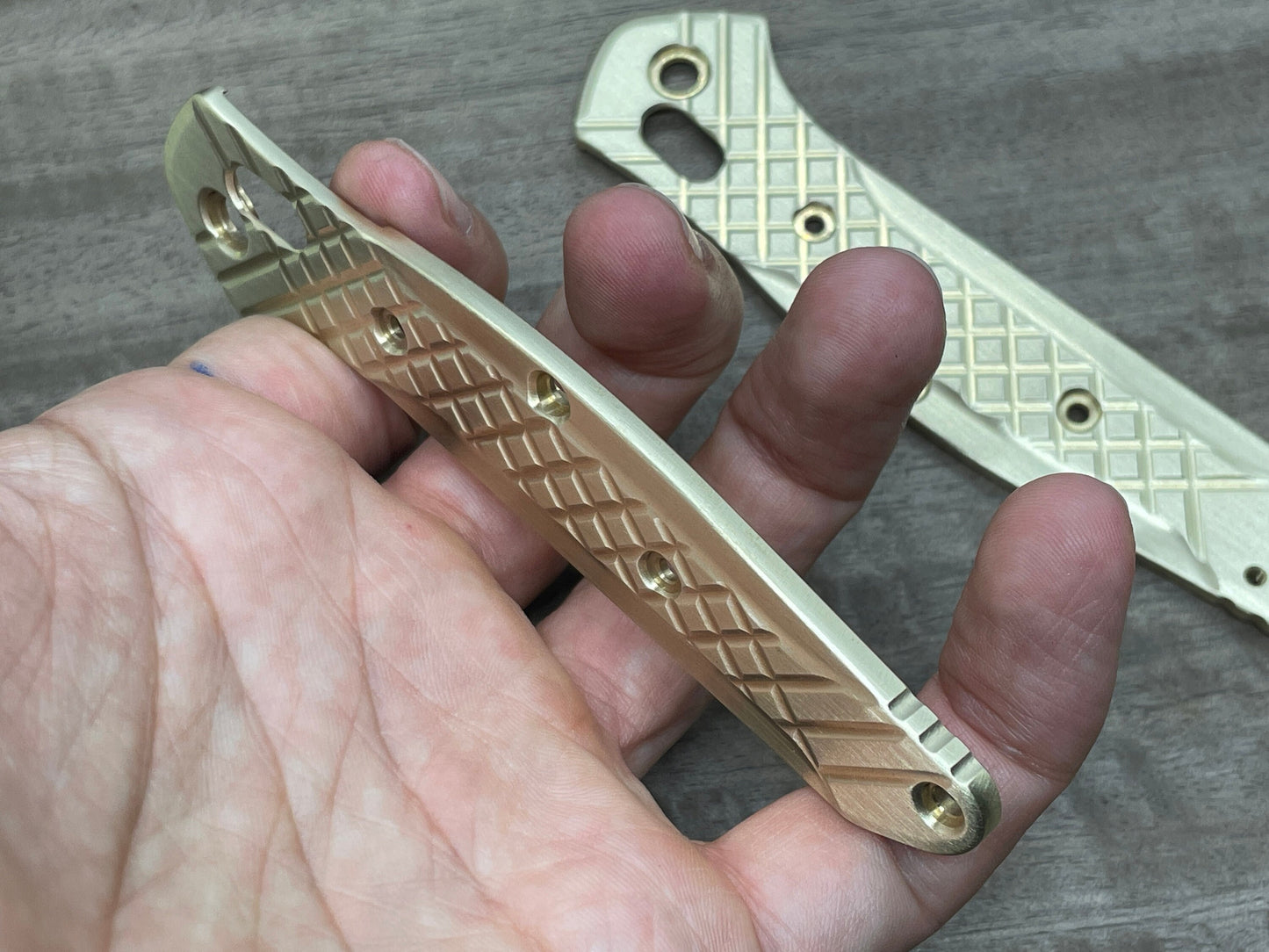 FRAG Cnc milled Brass Scales for Benchmade 940 Osborne